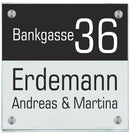 Haustürschilder Halb personalisiert 