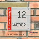 Haustürschilder Weber 4