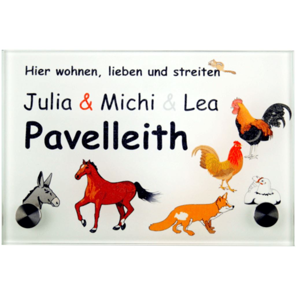 Haustürschilder Bauernhof 2 1