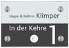 Namensschild mit Klingelknopf Motiv Halb & Halb