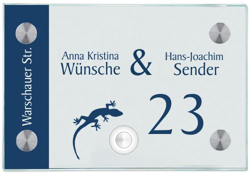 Haustürschilder 23 personalisiert