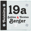 Klingelschild aus Glas Motiv 19a personalisiert