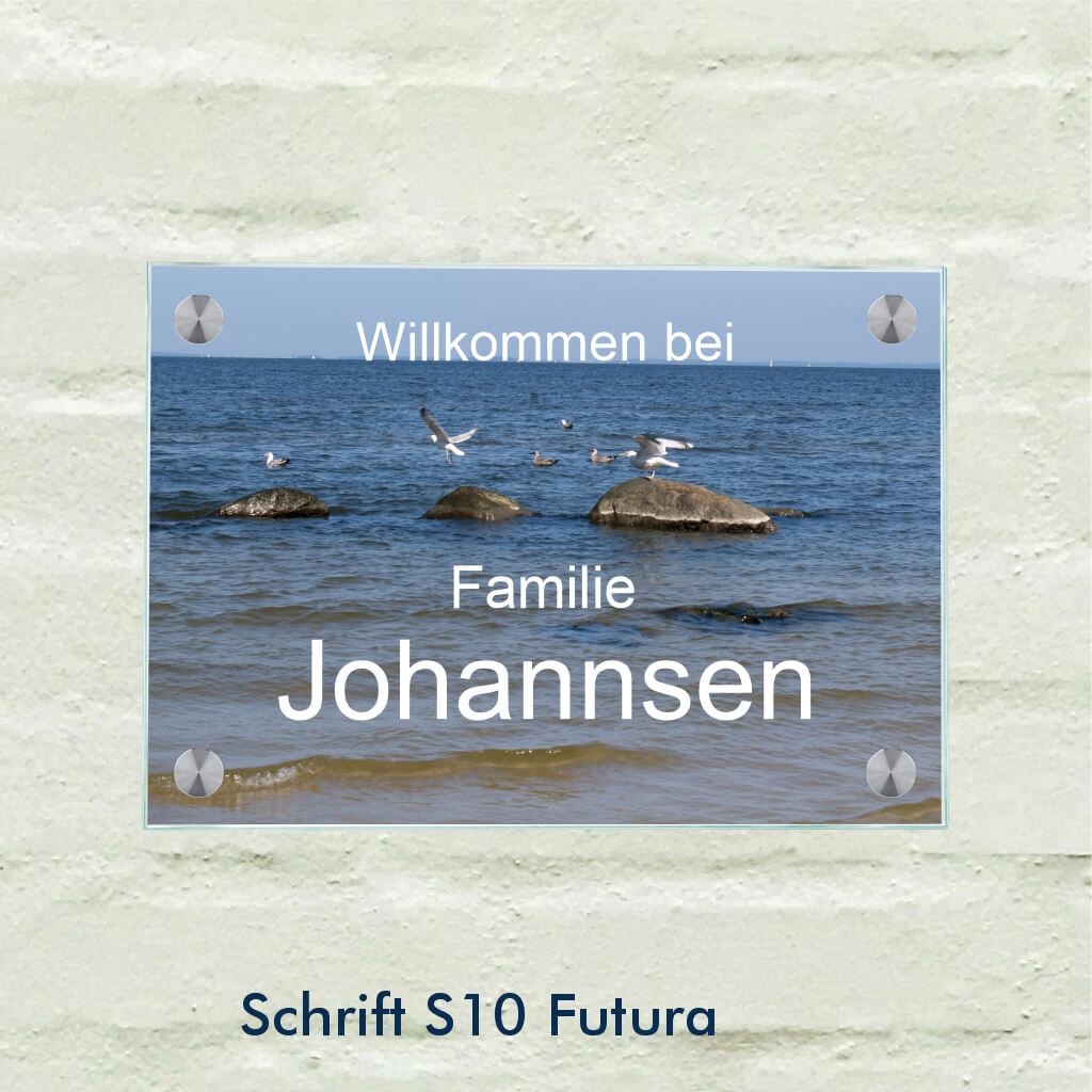 Namensschild Haustür 13