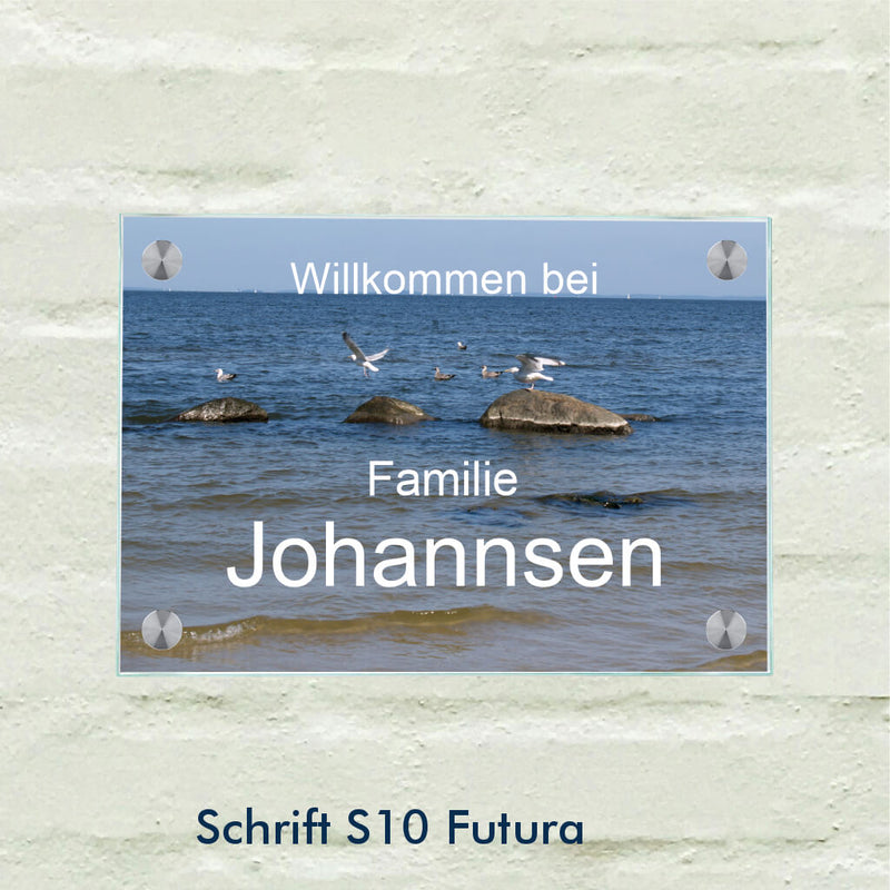 Namensschild Haustür 13