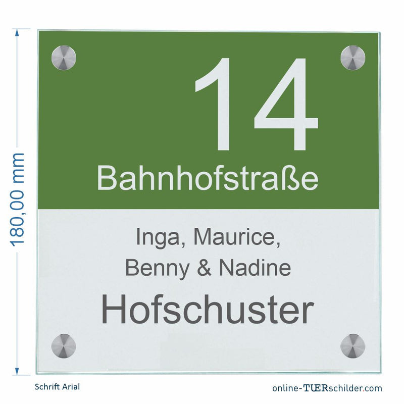 Haustürschilder Halb und Halb personalisiert Haustürschild Halb und Halb online-tuerschilder.com 