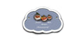 Familientürschild aus Keramik 3-4 Familienmitglieder Zwerg Wolke Familientürschild aus Keramik Zwerg Wolke online-tuerschilder.com 3 Personen Hellblau 