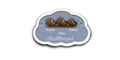 Familientürschild aus Keramik 3-4 Familienmitglieder Igel Wolke Familientürschild aus Keramik Igel Wolke online-tuerschilder.com 3 Personen Hellblau 