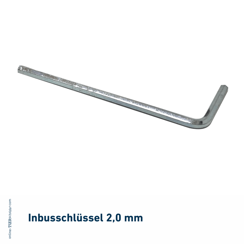 Inbusschlüssel für Abstandshalter 2 mm Inbusschlüssel für Abstandshalter 
