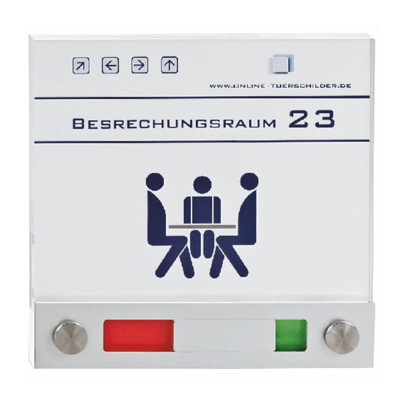 Frei Besetzt Schilder Kosel aus Acryl - Schild mit 2 Haltern Frei Besetzt Schild Kosel 