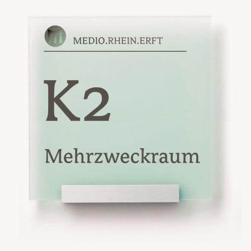 Türschilder Lübeck für Ihr Büro - mit Scheiben aus Acrylglas in verschiedenen Farben 16