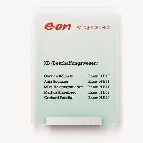 Türschilder Lübeck für Ihr Büro - mit Scheiben aus Acrylglas in verschiedenen Farben 19