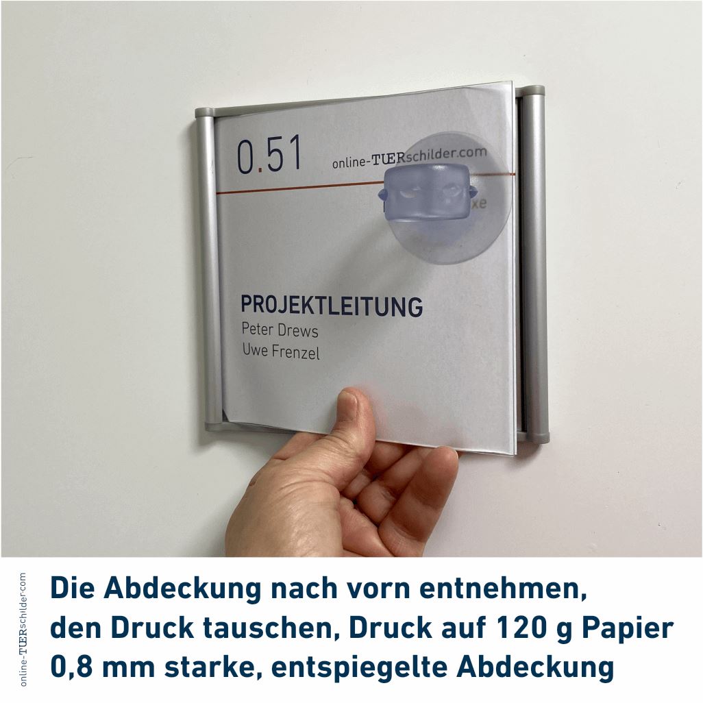Türschild für Ihr Büro Marne de Luxe K - mit Kunststoffabdeckungen - 4