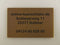 Messingschild 110 x 70 mm mit Ihrem Wunschtext Messingschild online-tuerschilder.com 