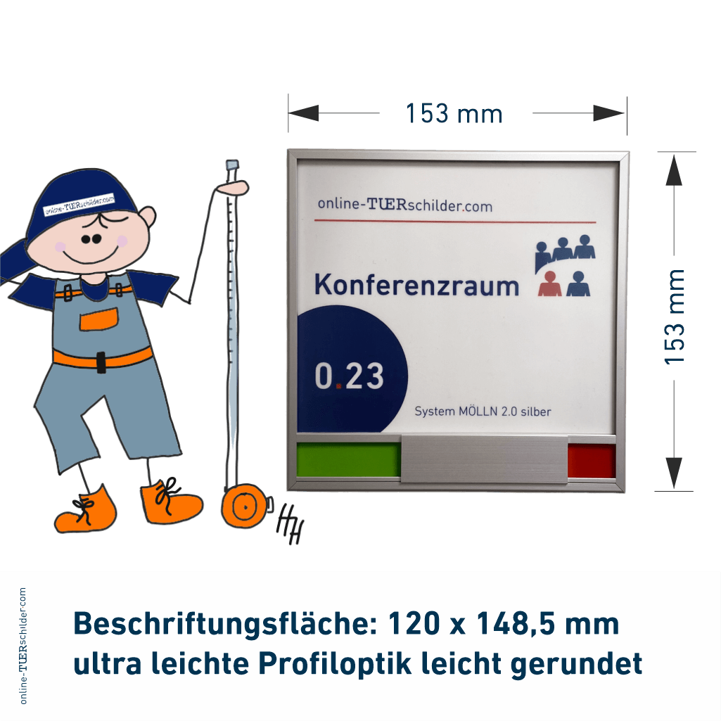 Türschild für Ihr Büro Mölln 2.0 bb