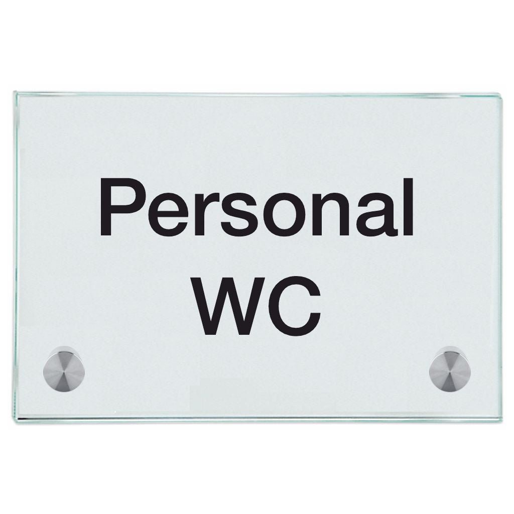 Praxisschilder aus Glas Personal WC 4