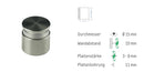 Abstandshalter Pogeez zum Schrauben - Ø 15 mm WA: 10/ 15/ 20/ 25 mm 3