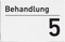 Praxisschilder aus Acryl oder Folie Behandlung 5 zum Kleben Praxisschild Behandlung 5 9