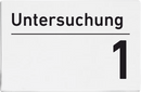Praxisschilder Acryl Untersuchung 1 3