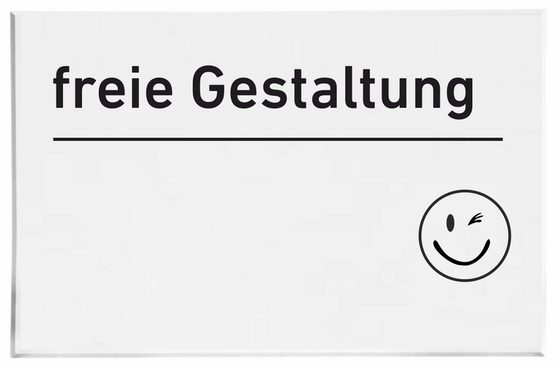 Praxisschild aus Acrylglas / Folie Freie Gestaltung 15