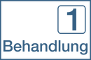 Praxisschilder aus Acryl oder Folie Behandlung 1 zum Kleben Behandlung 1 Folienaufkleber3