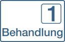 Praxisschilder aus Acryl oder Folie Behandlung 1 zum Kleben Praxisschild Behandlung 1 22