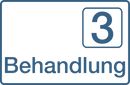 Praxisschilder aus Acryl oder Folie Behandlung 3 zum Kleben Praxisschild Behandlung 3 5