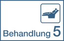 Praxisschilder aus Acryl oder Folie Behandlung 5 zum Kleben Praxisschild Behandlung 5 6
