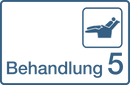 Praxisschilder aus Acryl oder Folie Behandlung 5 zum Kleben Praxisschild Behandlung 5 7