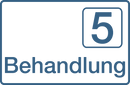 Praxisschilder aus Acryl oder Folie Behandlung 5 zum Kleben Praxisschild Behandlung 5 5