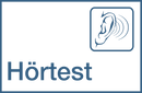 Praxisschilder aus Acryl oder Folie Hörtest zum Kleben Praxisschild Hörtest online-tuerschilder.com 