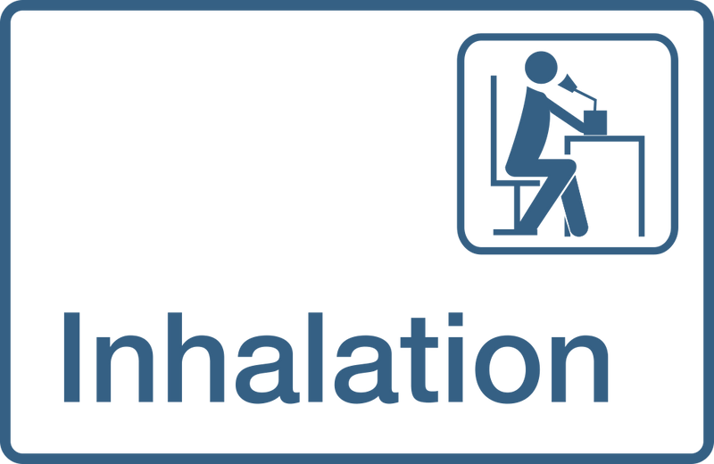 Praxisschilder aus Acryl oder Folie Inhalation zum Kleben Praxisschild Inhalation  Folienaufkleber 