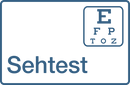 Praxisschilder aus Acryl oder Folie Sehtest zum Kleben Praxisschild Sehtest Acrylschild 
