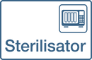 Praxisschilder aus Acryl oder Folie Sterilisator zum Kleben Sterilisator Folienaufkleber 