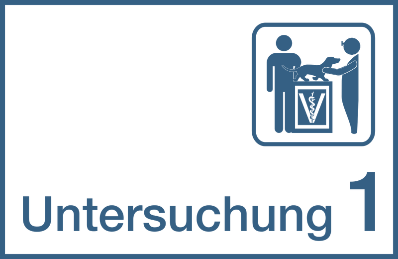 Praxisschilder Acryl Untersuchung 1 7