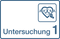 Praxisschilder aus Acryl / Folie Untersuchung 1 zum Kleben Untersuchung 1 Folienaufkleber 