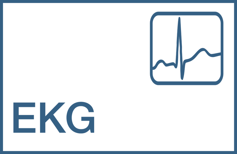 Praxisschilder aus Acryl / Folie EKG zum Kleben Praxisschild EKG online-tuerschilder.com 