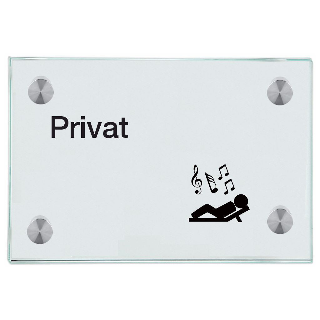 Praxisschilder aus Glas Privat 7