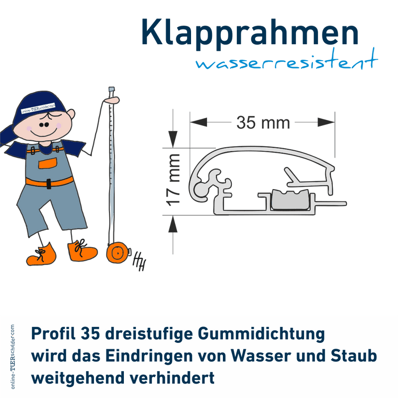 Klapprahmen Wasserresistent 24