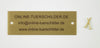 Messingschild 115 x 40 mm mit Ihrem Wunschtext