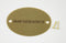 Messingschild 110 x 70 mm mit Ihrem Wunschtext Messingschild Oval online-tuerschilder.com 