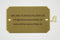 Messingschild 130 x 80 mm Messingschild online-tuerschilder.com 