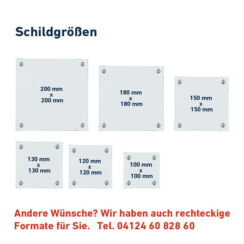 Haustürschilder Hände grau 34