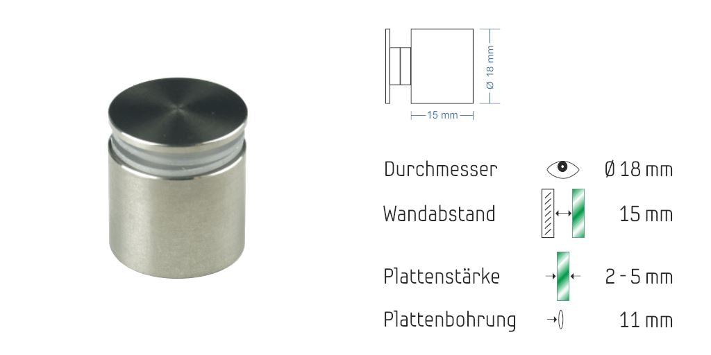 Abstandshalter Steinburg mit Inbus 12