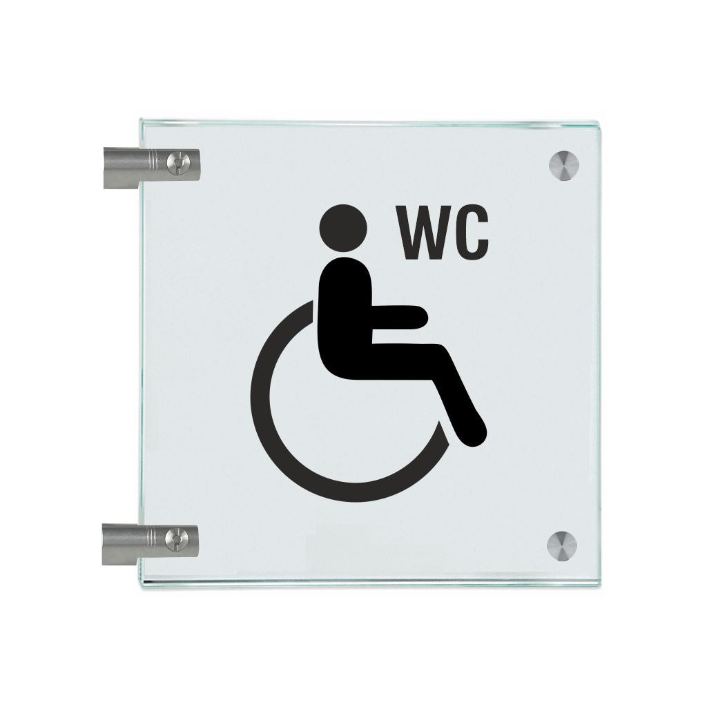 Fahnenschilder Behintertengerechtes WC 2