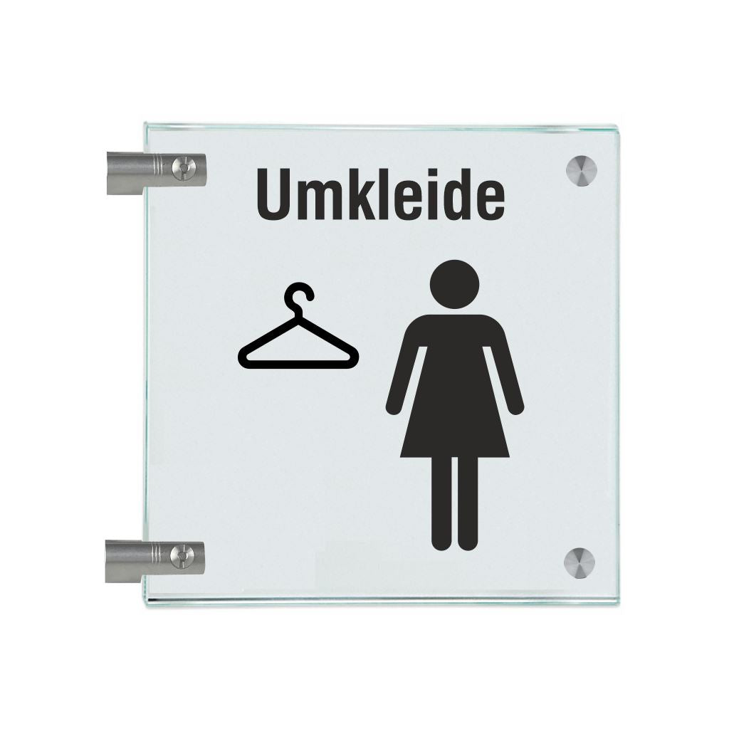 Fahnenschilder Umkleide Damen 1