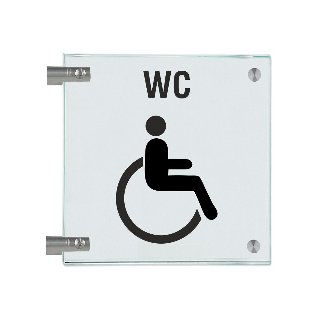 Fahnenschilder Behintertengerechtes WC 1