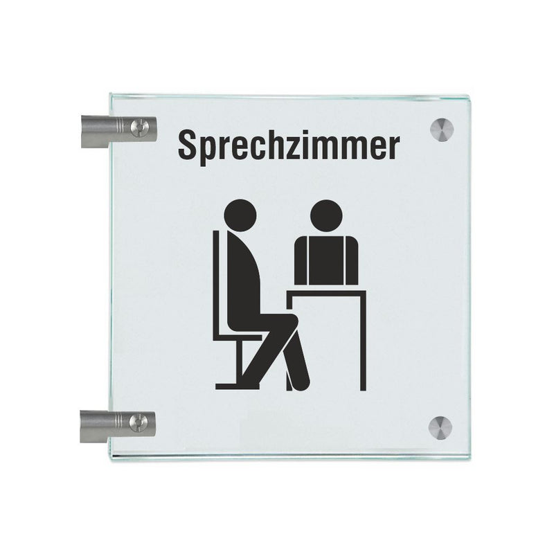 Fahnenschilder Sprechzimmer 1