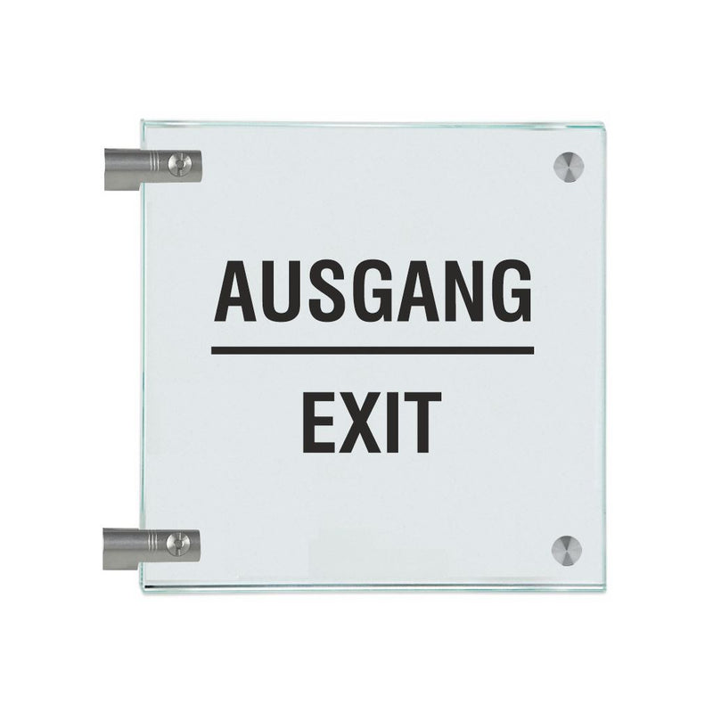 Fahnenschild Ausgang nur Text 1