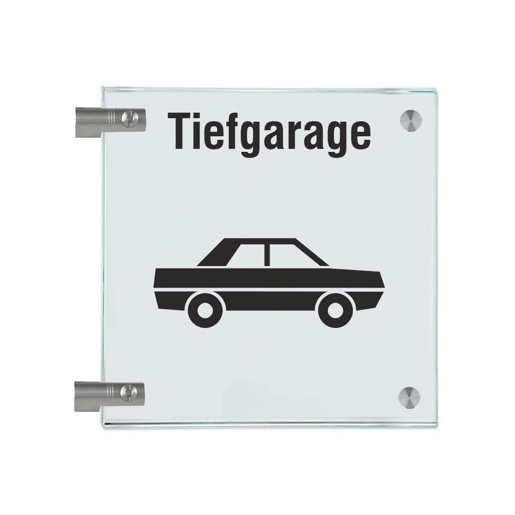 Fahnenschilder Tiefgarage 1