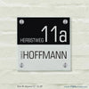Namensschilder Halb und Halb  - 150x150 mm und 6 weitere Größen - personalisiert
